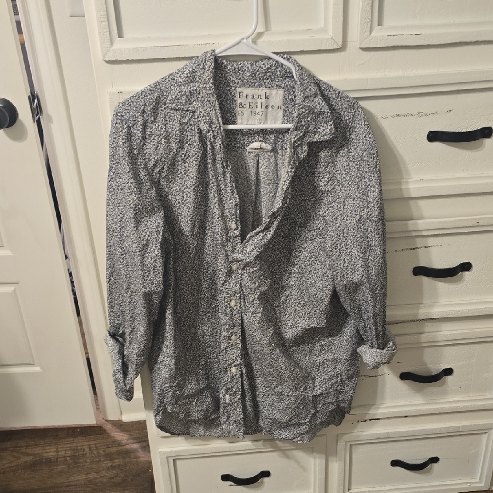 Frank & Eileen Men's Monochrome Button-Down Shirt
